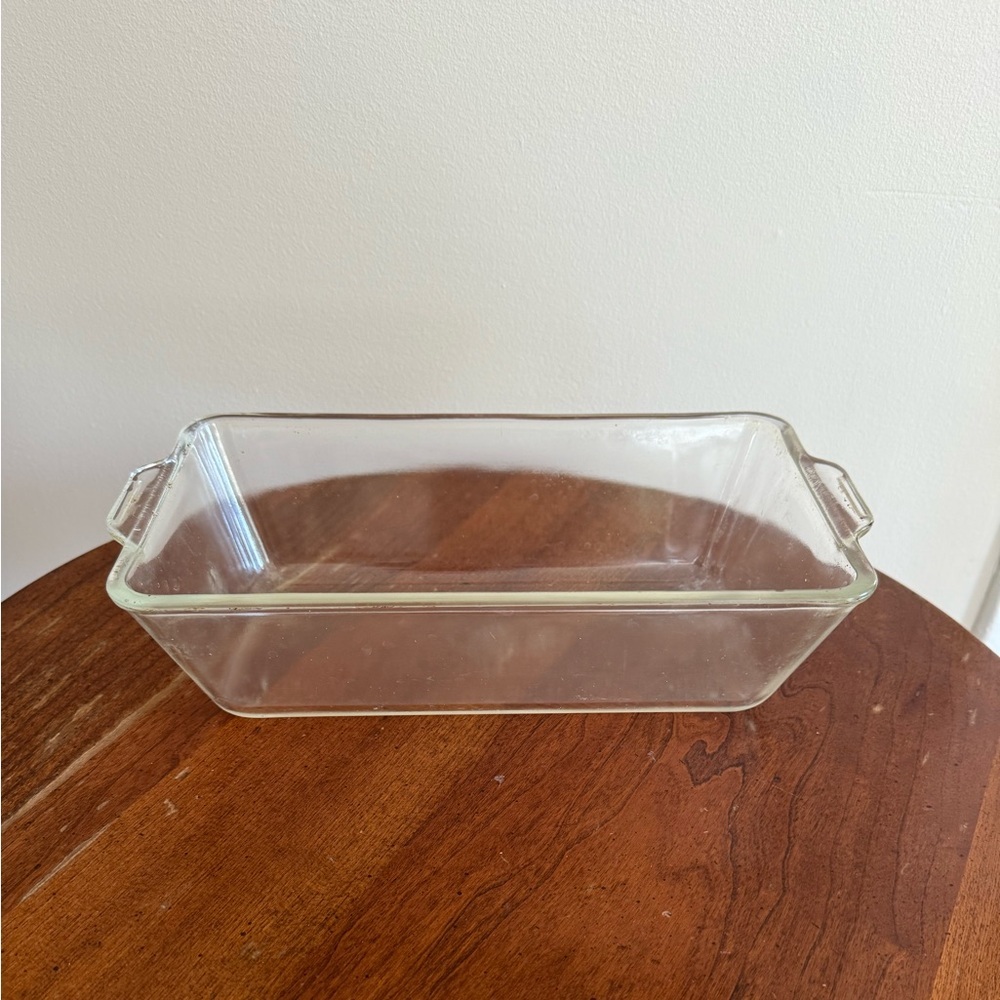 Vintage PYREX #214 Clear Glass Loaf Baking Dish 10.5 x 6 x 3